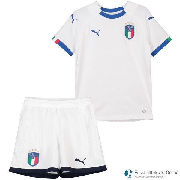 Italien Trikot Kinder Auswartss 2018 Weiß Fussballtrikots Günstig